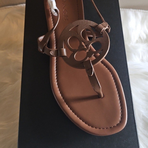 Coach Sandals Size 8 Brown - Picture 2 of 7